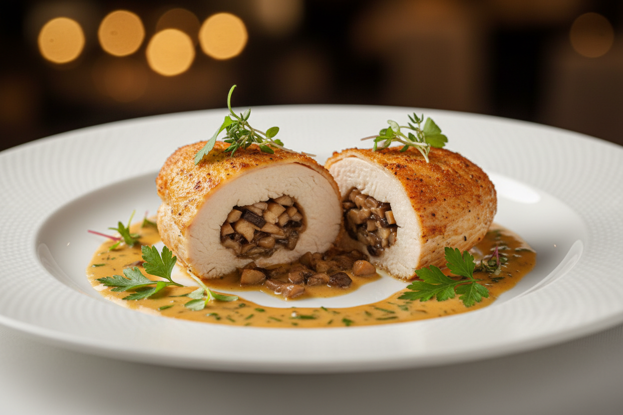 September 4th - Stuffed Chicken with Mushroom