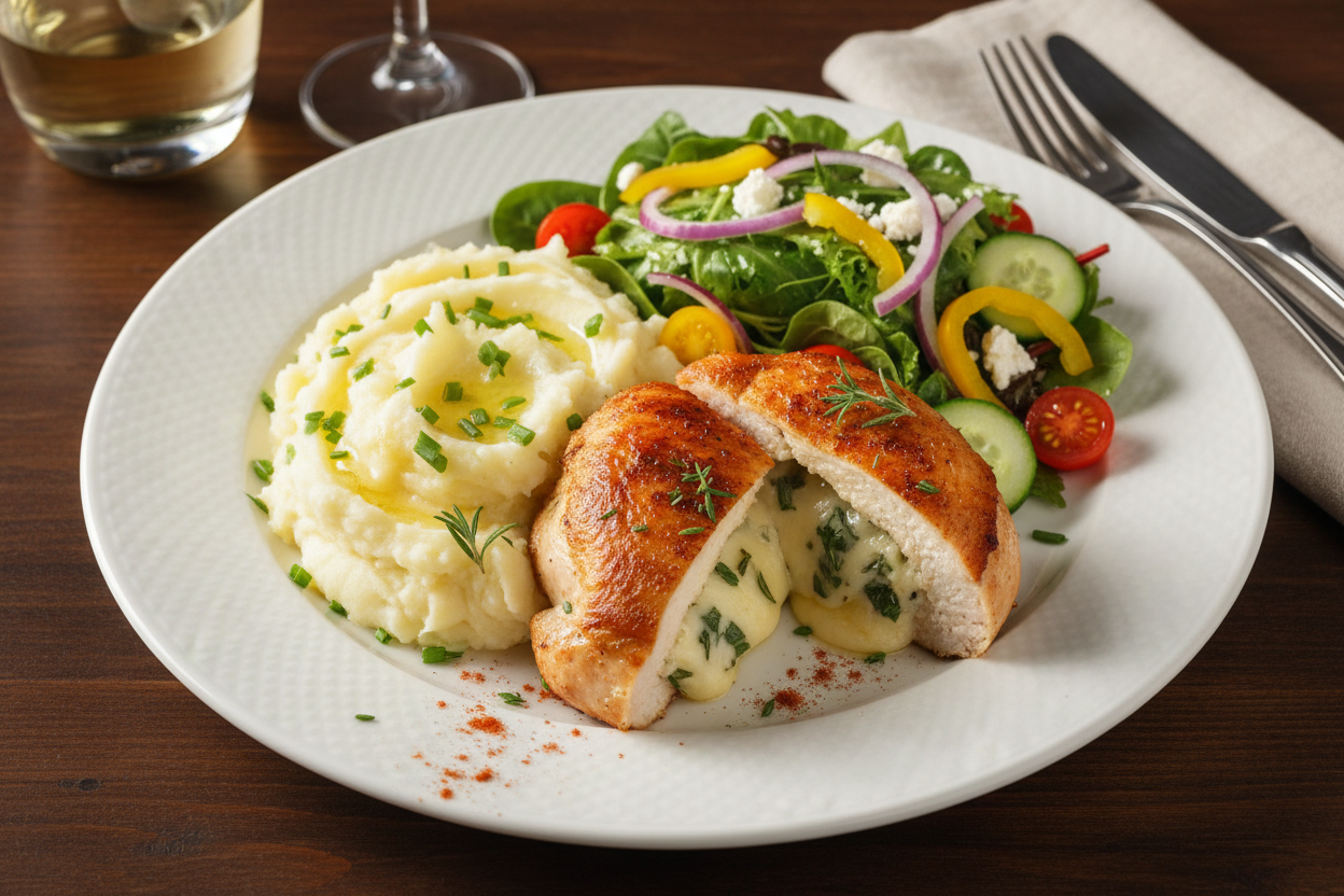 June 12th - Chicken Breast Stuffed w Mushrooms