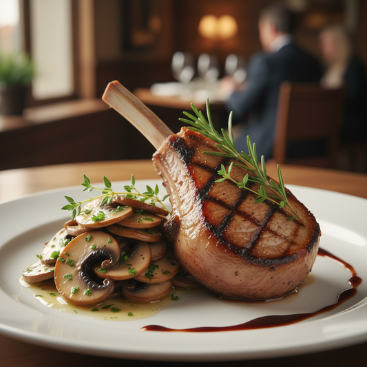 July 17th - 10oz Veal Chop with Saute Portobello Mushroom