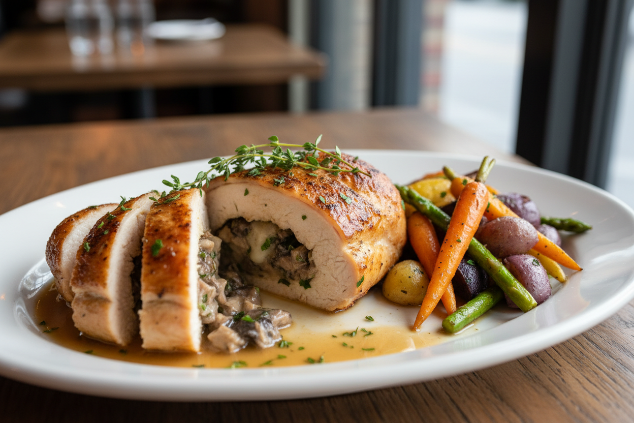 July 17th - Stuffed Chicken Breast with Mushroom