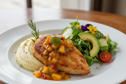 June 12th - Vegan Chicken Breast with Mango Chutney